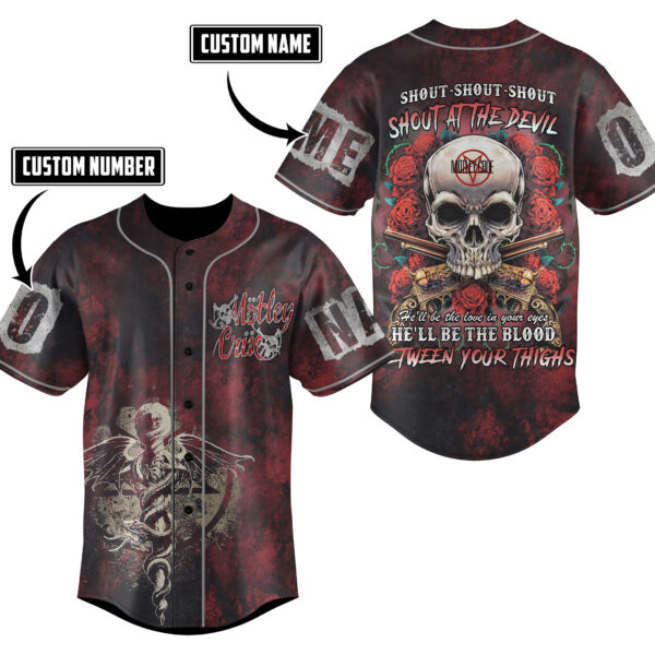Motley Crue Baseball Jersey For Men Women And Kids Gift for Fans