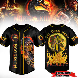 Mortal Kombat Scorpion Baseball Jersey For Men Women And Kids Gift for Fans