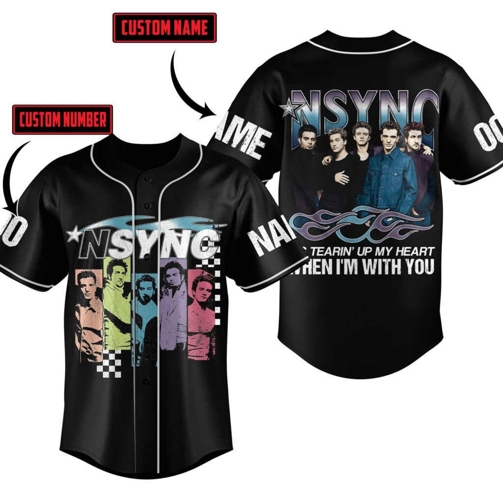NSYNC Baseball Jersey For Men Women And Kids Gift for Fans NSYNC Baseball Jersey For Men Women And Kids Gift for Fans