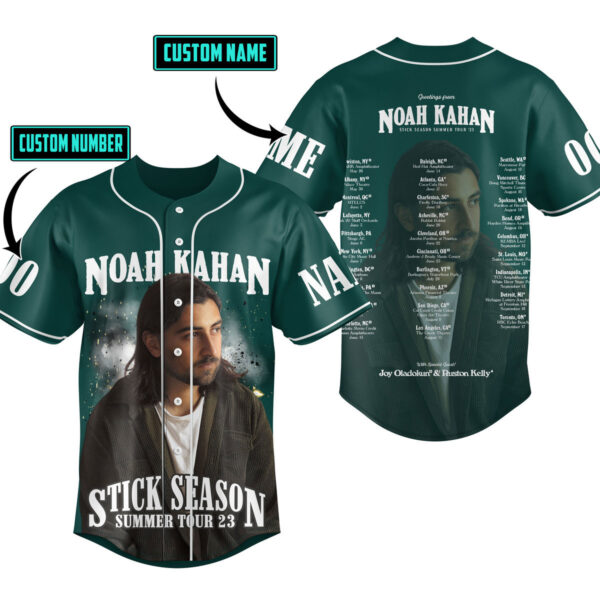 Noah Kahan Baseball Jersey For Men Women And Kids Gift for Fans