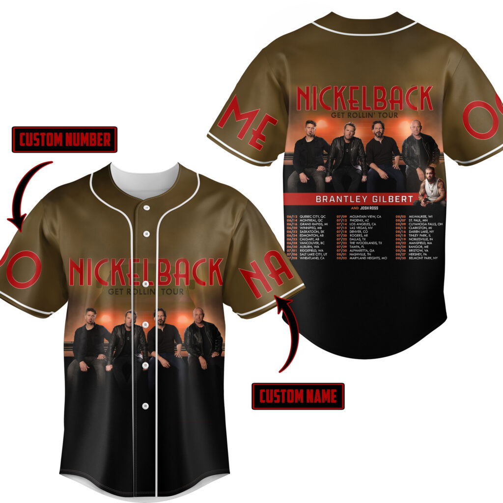 Nickelback Baseball Jersey For Men Women And Kids Gift for Fans Nickelback Baseball Jersey For Men Women And Kids Gift for Fans