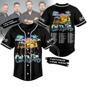 Nickelback Get Rollin Baseball Jersey For Men Women And Kids Gift for Fans