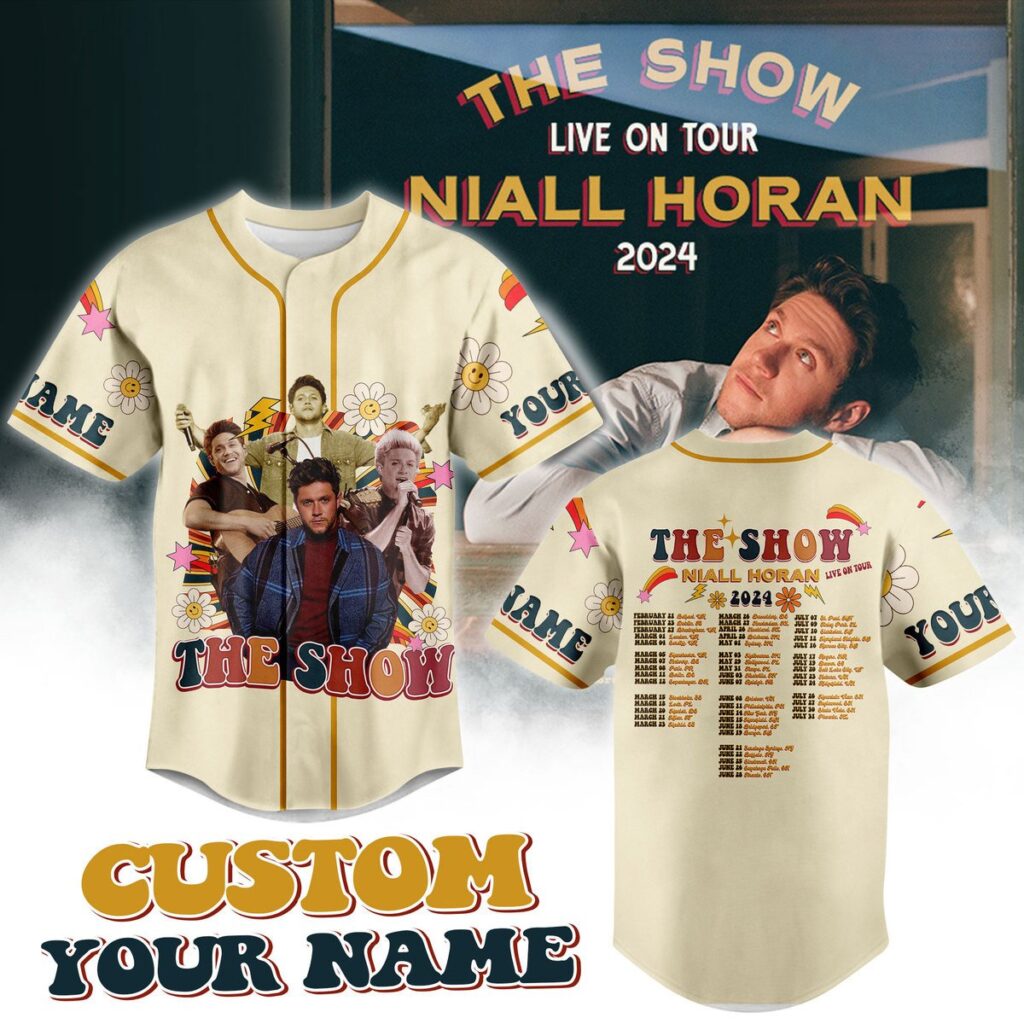 Niall Horan Baseball Jersey For Men Women And Kids Gift for Fans Niall Horan Baseball Jersey For Men Women And Kids Gift for Fans
