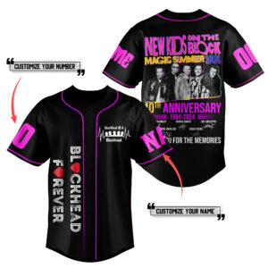 New Kids On The Block Baseball Jersey For Men Women And Kids Gift for Fans