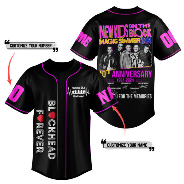 New Kids On The Block Baseball Jersey For Men Women And Kids Gift for Fans