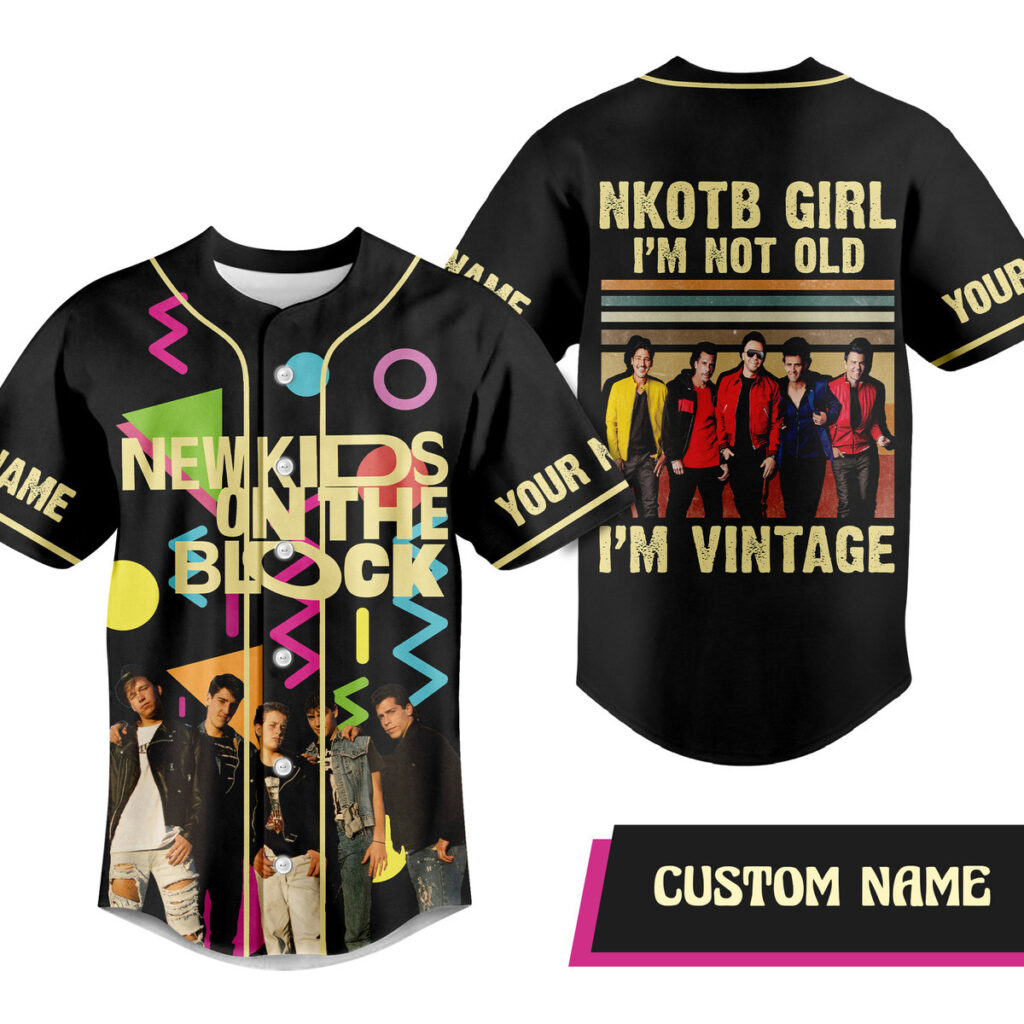 New Kids On The Block Baseball Jersey For Men Women And Kids Gift for Fans New Kids On The Block Baseball Jersey For Men Women And Kids Gift for Fans