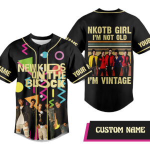 New Kids On The Block Baseball Jersey For Men Women And Kids Gift for Fans