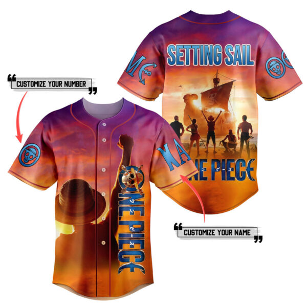 One Piece Baseball Jersey For Men Women And Kids Gift for Fans