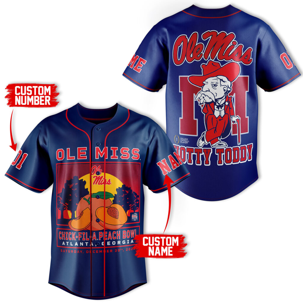 Ole Miss Rebels Baseball Jersey For Men Women And Kids Gift for Fans Ole Miss Rebels Baseball Jersey For Men Women And Kids Gift for Fans