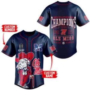 Ole Miss Rebels Baseball Jersey For Men Women And Kids Gift for Fans