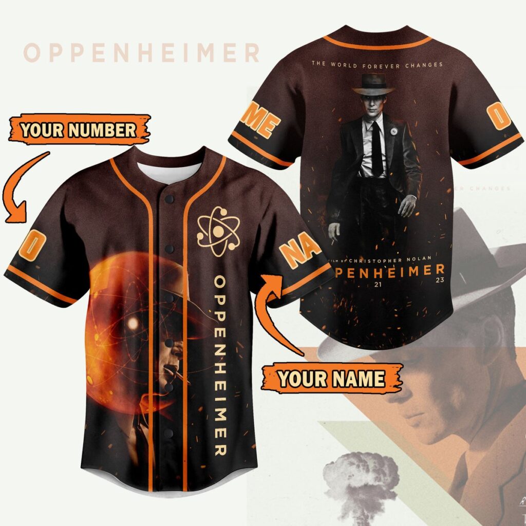 Oppenheimer Baseball Jersey For Men Women And Kids Gift for Fans Oppenheimer Baseball Jersey For Men Women And Kids Gift for Fans
