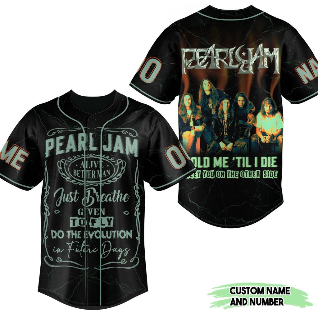 Pearl Jam Baseball Jersey For Men Women And Kids Gift for Fans Pearl Jam Baseball Jersey For Men Women And Kids Gift for Fans