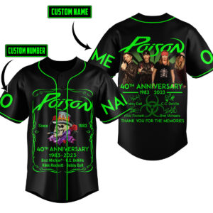 Poison Gift for Fansth Anniversary Baseball Jersey For Men Women And Kids Gift for Fans