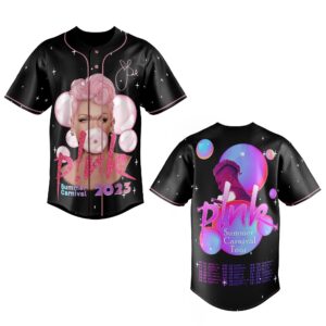 Pink Summer Carnival Baseball Jersey For Men Women And Kids Gift for Fans