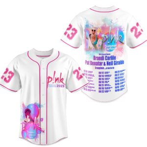 Pink Summer Carnival Baseball Jersey For Men Women And Kids Gift for Fans