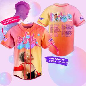 Pink Baseball Jersey For Men Women And Kids Gift for Fans