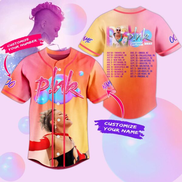 Pink Baseball Jersey For Men Women And Kids Gift for Fans