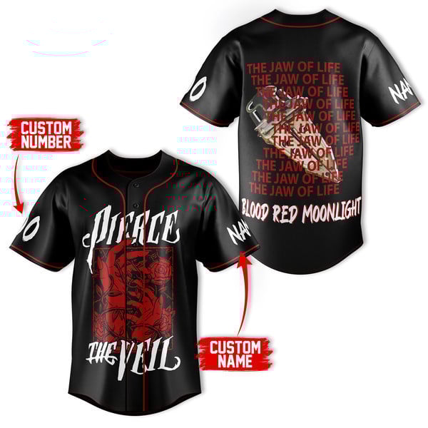 Pierce The Veil Baseball Jersey For Men Women And Kids Gift for Fans Pierce The Veil Baseball Jersey For Men Women And Kids Gift for Fans