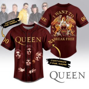 Queen Baseball Jersey For Men Women And Kids Gift for Fans