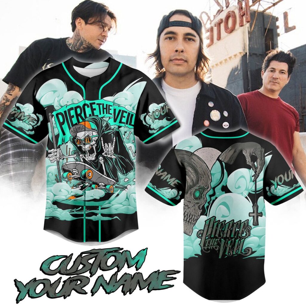 Pierce The Veil Baseball Jersey For Men Women And Kids Gift for Fans Pierce The Veil Baseball Jersey For Men Women And Kids Gift for Fans