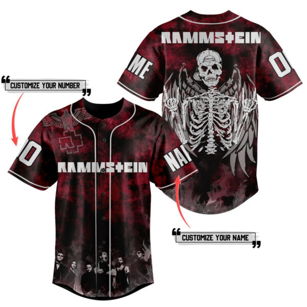 Rammstein Baseball Jersey For Men Women And Kids Gift for Fans
