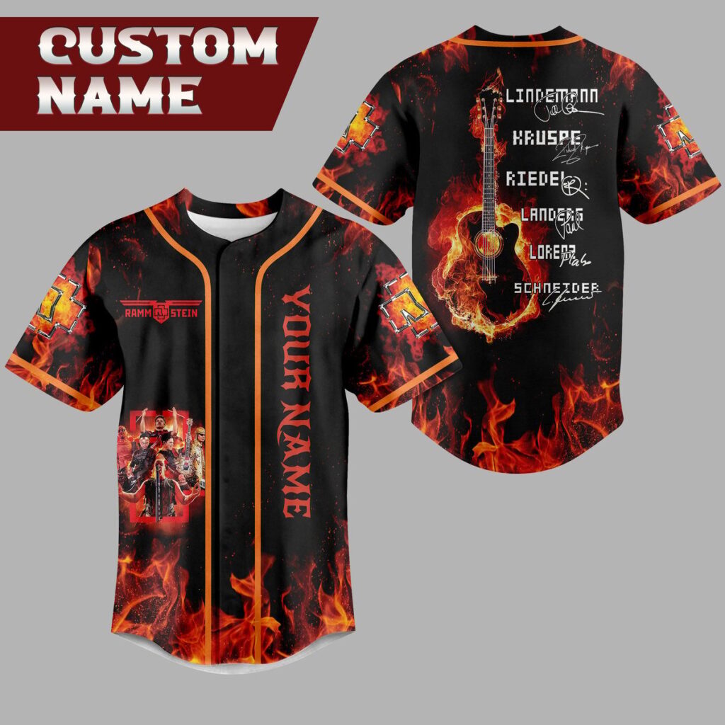 Rammstein Baseball Jersey For Men Women And Kids Gift for Fans Rammstein Baseball Jersey For Men Women And Kids Gift for Fans