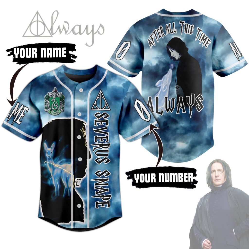 Professor Severus Snape Baseball Jersey For Men Women And Kids Gift for Fans Professor Severus Snape Baseball Jersey For Men Women And Kids Gift for Fans