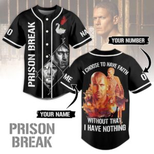Prison Break Baseball Jersey For Men Women And Kids Gift for Fans