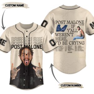 Post Malone Baseball Jersey For Men Women And Kids Gift for Fans