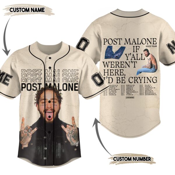 Post Malone Baseball Jersey For Men Women And Kids Gift for Fans