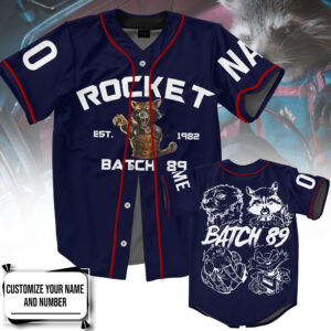 Rocket Raccoon Baseball Jersey For Men Women And Kids Gift for Fans