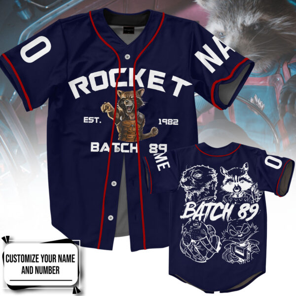 Rocket Raccoon Baseball Jersey For Men Women And Kids Gift for Fans