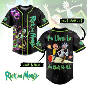 Rick And Morty Baseball Jersey For Men Women And Kids Gift for Fans