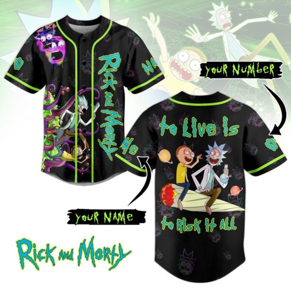 Rick And Morty Baseball Jersey For Men Women And Kids Gift for Fans