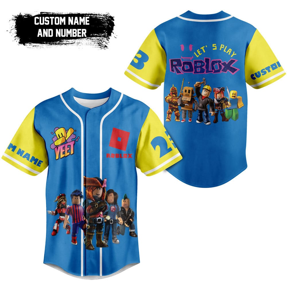 Roblox Baseball Jersey For Men Women And Kids Gift for Fans Roblox Baseball Jersey For Men Women And Kids Gift for Fans