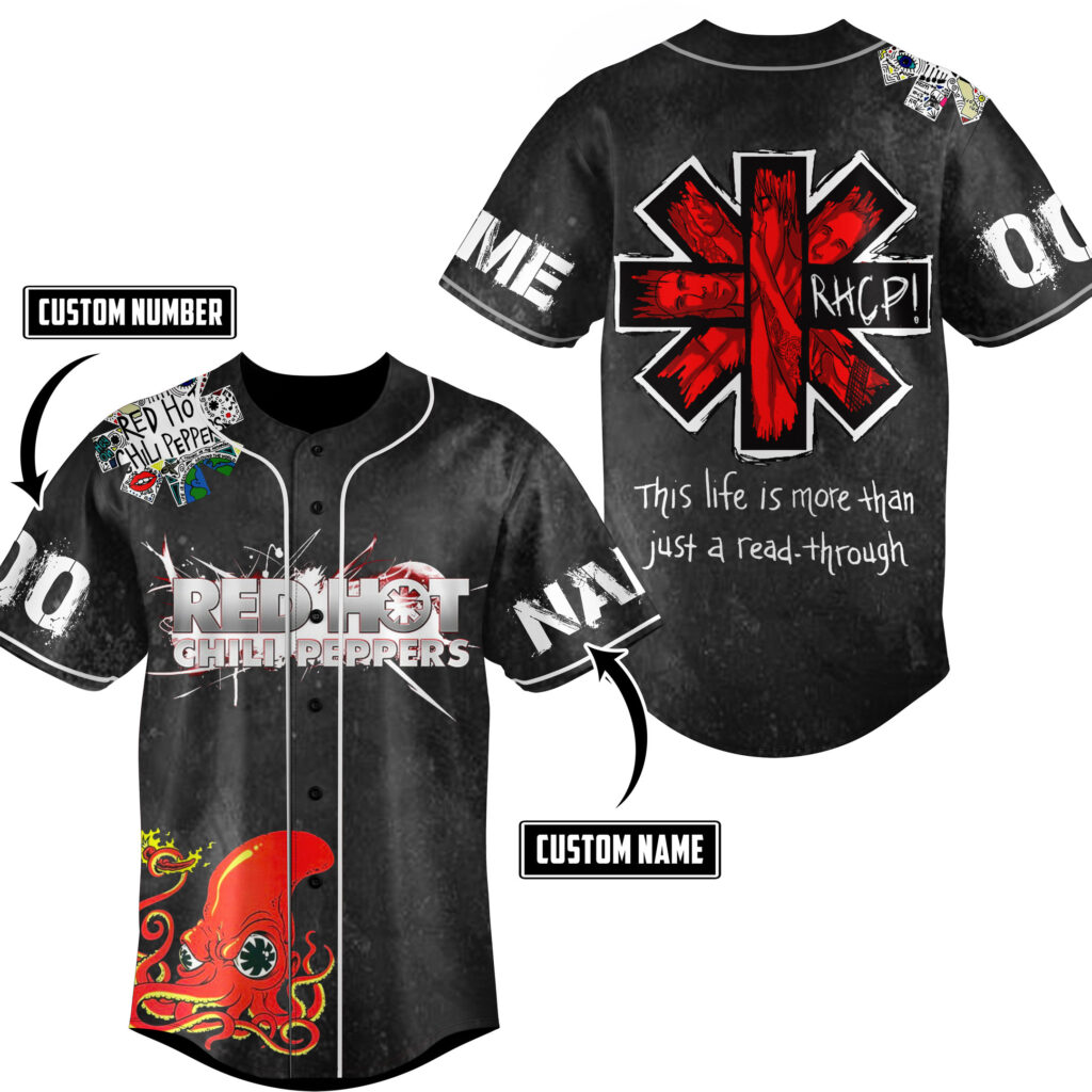 Red Hot Chili Peppers Baseball Jersey For Men Women And Kids Gift for Fans Red Hot Chili Peppers Baseball Jersey For Men Women And Kids Gift for Fans