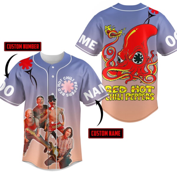 Red Hot Chili Peppers Baseball Jersey For Men Women And Kids Gift for Fans