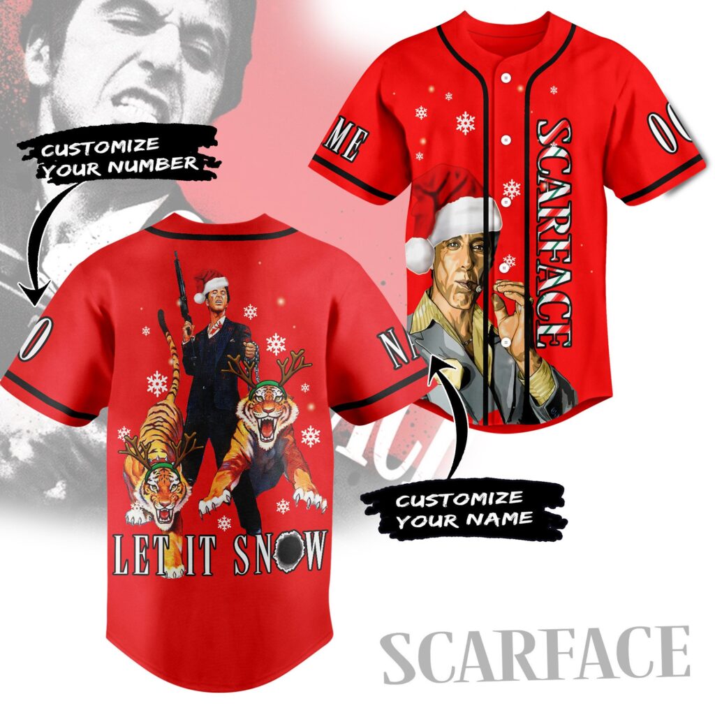 Scarface Baseball Jersey For Men Women And Kids Gift for Fans Scarface Baseball Jersey For Men Women And Kids Gift for Fans