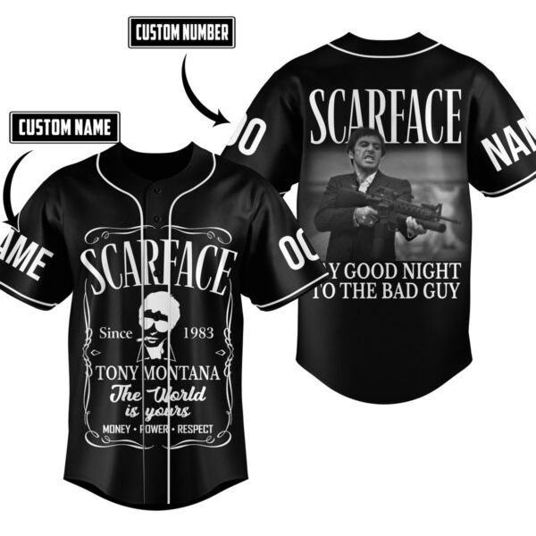 Scarface Tony Montana Baseball Jersey For Men Women And Kids Gift for Fans