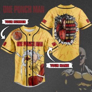 Saitama One-Punch ManBaseball Jersey For Men Women And Kids Gift for Fans