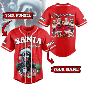 Santa Where You At Horror Baseball Jersey For Men Women And Kids Gift for Fans