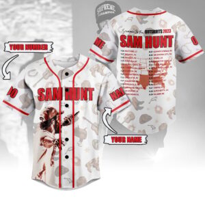 Sam Hunt Baseball Jersey For Men Women And Kids Gift for Fans