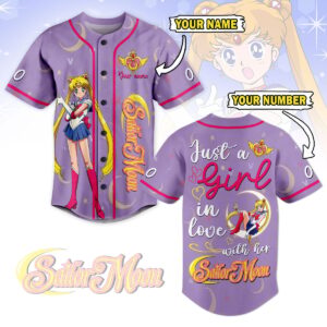 Sailor Moon Baseball Jersey For Men Women And Kids Gift for Fans