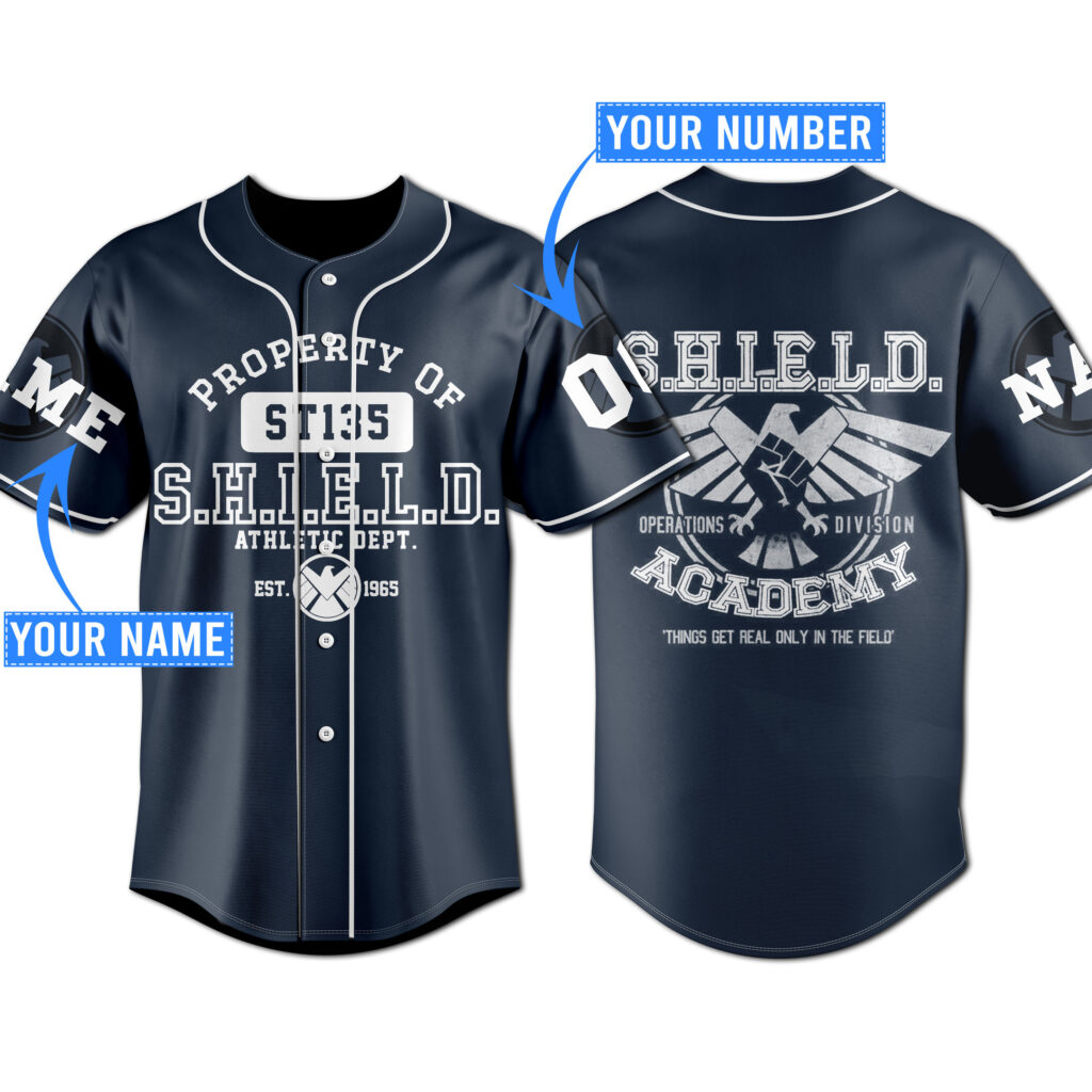 S.H.I.E.L.D. Academy Baseball Jersey For Men Women And Kids Gift for Fans S.H.I.E.L.D. Academy Baseball Jersey For Men Women And Kids Gift for Fans