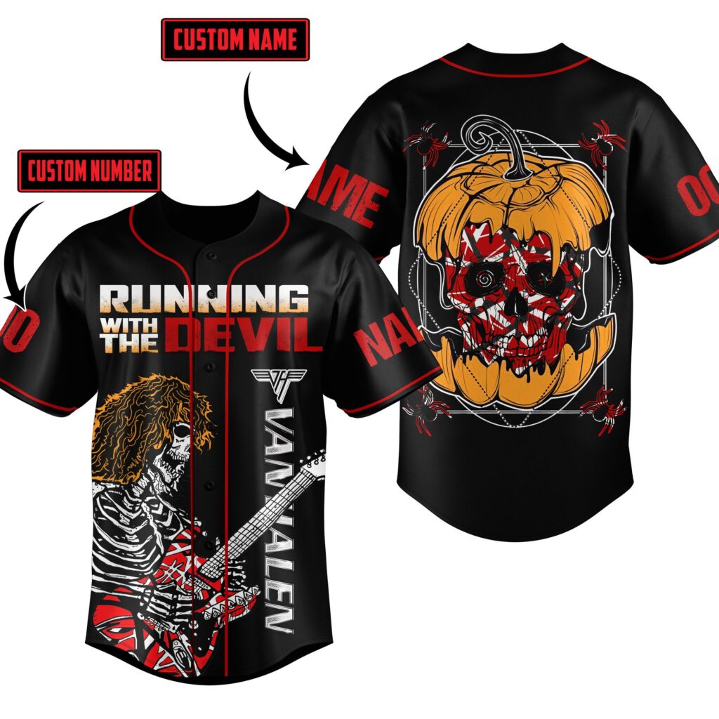 Running With the Devil Baseball Jersey For Men Women And Kids Gift for Fans Running With the Devil Baseball Jersey For Men Women And Kids Gift for Fans