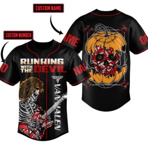 Running With the Devil Baseball Jersey For Men Women And Kids Gift for Fans