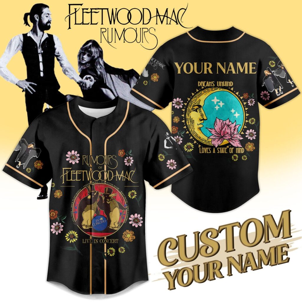 Rumours Fleetwood Mac Baseball Jersey For Men Women And Kids Gift for Fans Rumours Fleetwood Mac Baseball Jersey For Men Women And Kids Gift for Fans