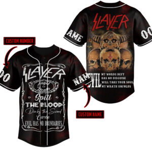 Slayer Evil Baseball Jersey For Men Women And Kids Gift for Fans