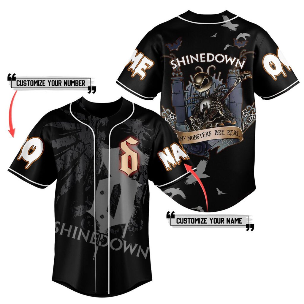 Shinedown Baseball Jersey For Men Women And Kids Gift for Fans Shinedown Baseball Jersey For Men Women And Kids Gift for Fans