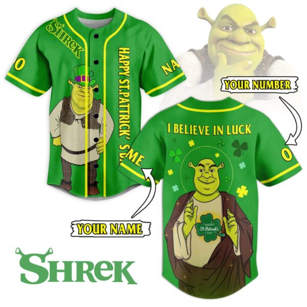 Shrek Baseball Jersey For Men Women And Kids Gift for Fans